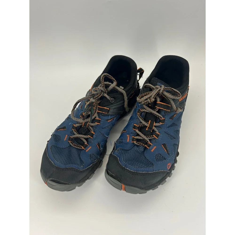 Merrell All Out Blaze Aero Sport Men's 10 Blue Orange Vibram Trail Water Shoes